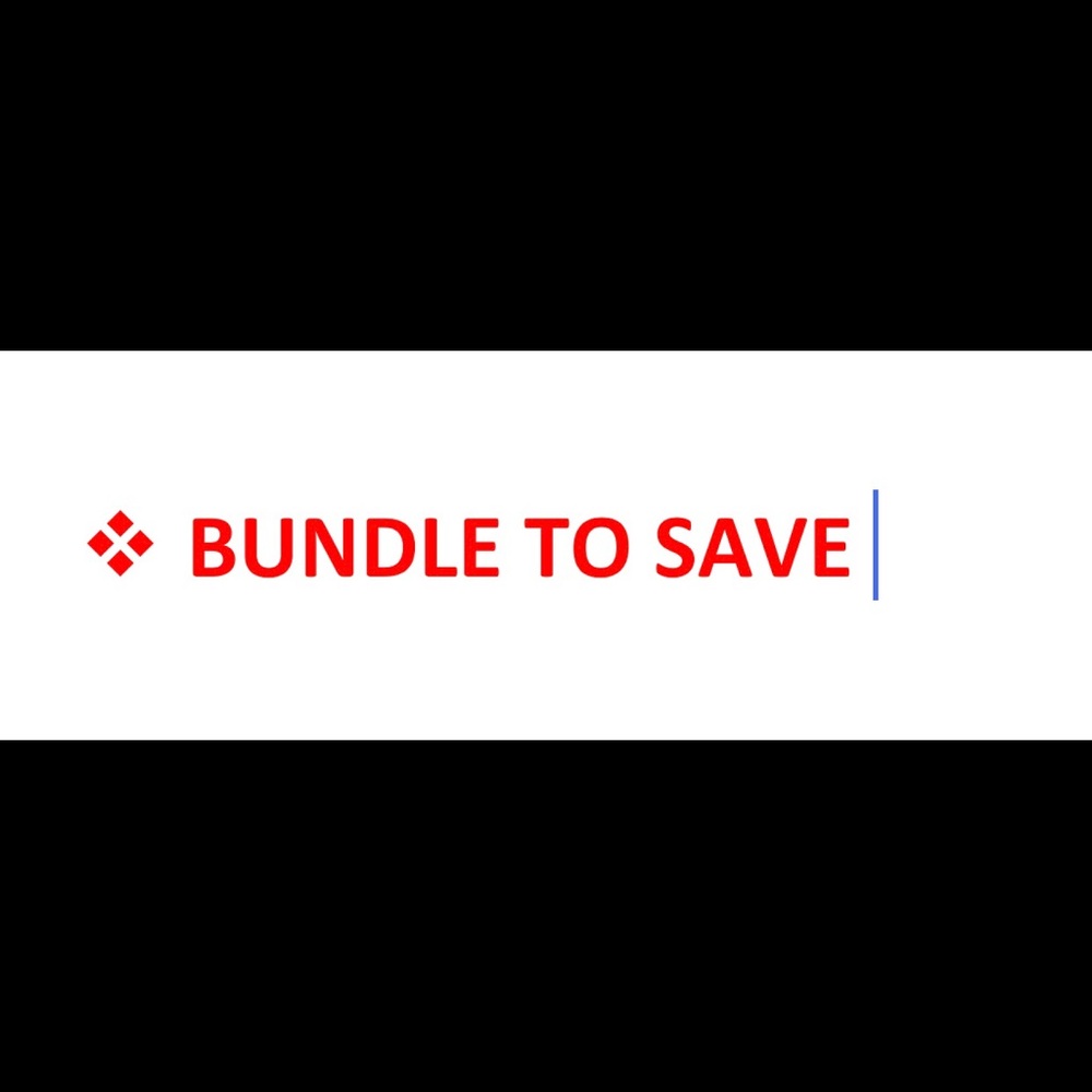 BUNDLE to save shipping fee